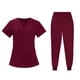 thumbnail image 5 of Conjunto de enfermería para mujer, trajes de trabajo, pantalones largos suaves, uniforme de enfermera, uniforme médico XL, 5 of 7