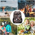 thumbnail image 7 of Backpack Cooler lunch bag 36 Can Capacity Insulated Bag for Camping, Beach, Hiking & Travel Cute Pastel Ghost Pattern, 7 of 7