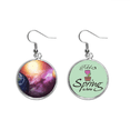 thumbnail image 1 of Planeta Tierra rojo azul colorido Colgante decorativo temporada pendientes de primavera joyas Unbranded M, 1 of 3
