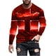 thumbnail image 2 of Blusas y camisas de manga larga con cuello redondo para hombre, blusa informal de manga larga con cuello redondo y estampado de rayas, blusa de poliéster para hombre, 2 of 5