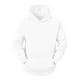 thumbnail image 2 of Sudadera con capucha con forro de felpa para hombre Sudaderas con capucha de manga larga sólida con bolsillo blanco M, 2 of 2