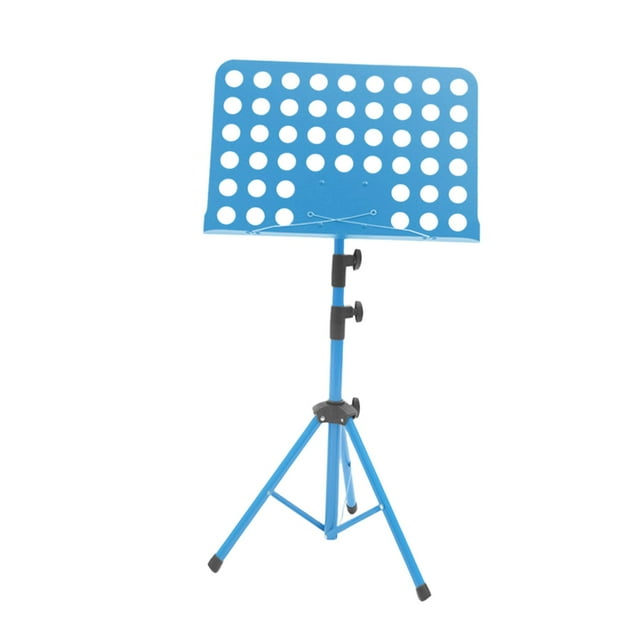 BELOVING Support de Partitions Musical Réglable en Hauteur pour Performance Instrumentale Bande de Voyage Bleu