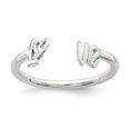 thumbnail image 1 of 925 Sterling Silver Love Adjustable Ring, 1 of 6