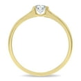 thumbnail image 3 of SZUL Women's 1/3 Carat Diamond Solitaire Half Bezel Ring in 10K White Gold  (J-K-L Color, I2-I3 Clarity), 3 of 7