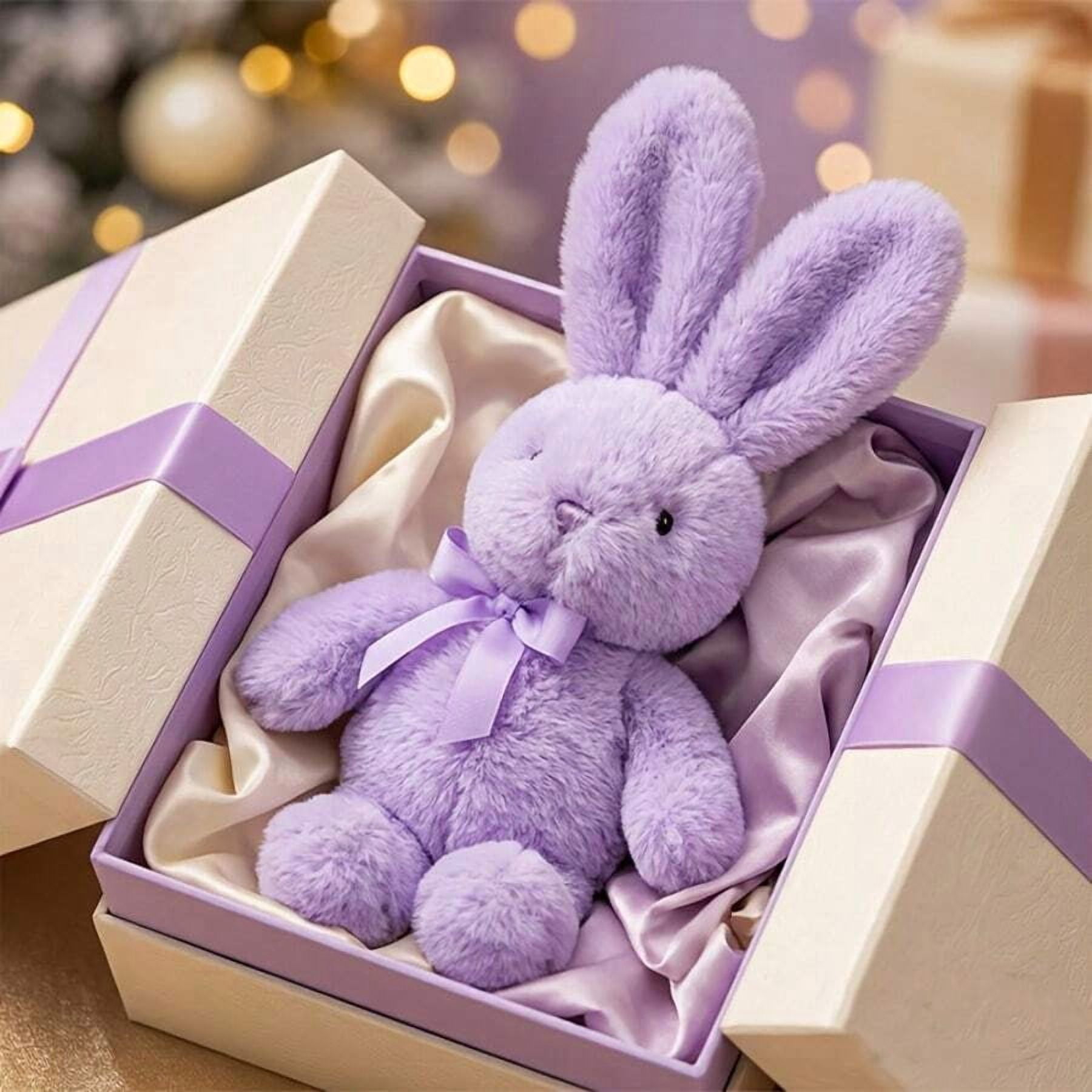 Soft Stuffed Bunny Plush Toy | Cute Lop Jimny Rabbit Doll With Long Ears, Polyester, Mixed Colors | Ideal For Nursery, Home, Bedroom Decor | Huggable Bedtime Companion, Travel Accessory