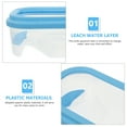 Himition Turtle Breeding Container Turtle Raising Tank Small Fish Tank Multiuse Turtle Tank