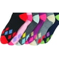 thumbnail image 5 of ToBeInStyle Women's Pack of 6 Fashion Printed Crew Sock - Edge Argyle, 5 of 7
