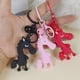 thumbnail image 2 of Llavero de caballo genial, bonito llavero de caballo de dibujos animados, llavero de metal con cascabel para mochilas, bolsos, regalo de Año Nuevo., 2 of 8