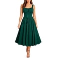thumbnail image 4 of Smsaxvxz Halloween Costume for Women Fashion Renaissance Gothic Strap Dresses Medieval Ren Faire Dress Army Green S, 4 of 8
