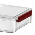 thumbnail image 4 of A4 Transparent Storage Box Portable Plastic Document Stationery Jewelry Storage Case School Home Office Supplies, 4 of 5