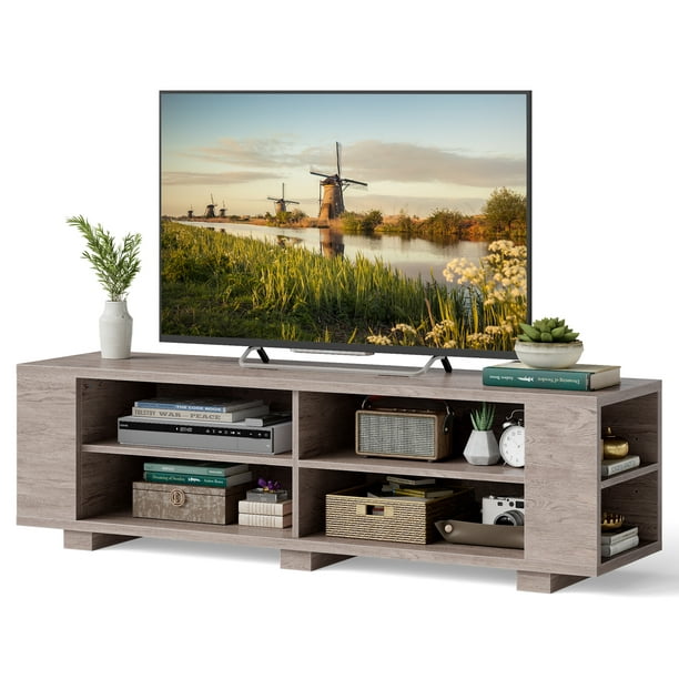 Topbuy TV Stand for 65 Inches TVs Modern Entertainment Center with