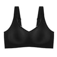 thumbnail image 5 of Women's Breathable Wireless Bra, Scarless Thin Underwear, Soft Support Large Bust Bra, No Underwire Pullover, Comfy Daily | TruBelle,Black L, 5 of 6