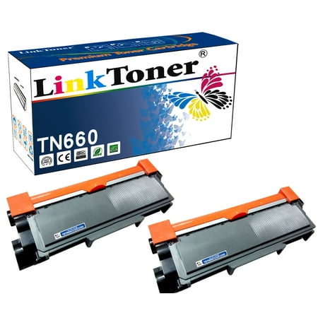 - LinkToner Brother TN660 Compatible Toner Cartridge Replacement for Brother TN-660 BK & TN630 2 Pack Laser Printer