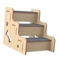thumbnail image 1 of Rampa de madera para escaleras de mascotas, accesorio para sofá, escalón para mascotas, para animales pequeños y mayores. 3 capa, 1 of 9