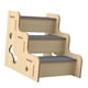 thumbnail image 1 of Escalera de madera para mascotas, antideslizante, suave, para gatos y cachorros, para cama alta 3 capa, 1 of 9