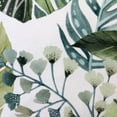 thumbnail image 2 of Thai Garden Green Leaf Throw Pillow 20x20 Inch Cotton with Polyfill Insert, 2 of 2