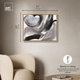 thumbnail image 4 of Sweeping Shadows I Canvas Print Black Grey Art by Art Remedy, Gold Frame, 30 x 24, 4 of 6