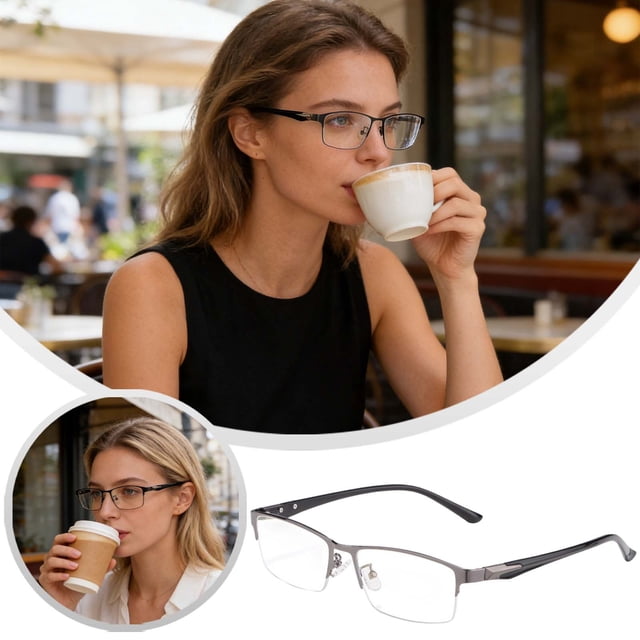 Gafas de lectura bifocales fotocromáticas de PC, montura metálica, protección UV, para lectura, conducción, visión de lejos y de cerca