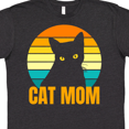 thumbnail image 4 of Inktastic Mother's Day Cat Mom Black Cat Sunset T-Shirt, 4 of 5