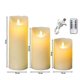 thumbnail image 4 of 3pcs Rechargeable Flameless Candles Lights, LED Candles Light Smooth Flickering Candle Light, 4 of 4