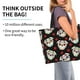thumbnail image 2 of Fotbe PUG Bolsa Tote Estética de Lona con Estampado para Mujer - Bolsa Reutilizable de Hombro Casual para Vacaciones, Compras, Trabajo y Gimnasio, 2 of 8