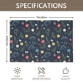 thumbnail image 3 of Placemat, Pioneer Flower Floral Print Pattern Place Mats Table Mat Set Of 2, PVC Washable Placemats for Party Kitchen Dining Decoration, 18x12 Inch, Fade Resistant, 3 of 6