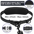 thumbnail image 4 of TIOVERY Hands Free Double Dog Leash with Pouch, Dual Leash for 2 Dogs with Reflective Padded Handles, Durable Bungee and Lumbar Waist Belt for Walking, Jogging and Running (Medium/Large, 25-120 lbs), 4 of 8