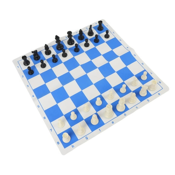 Travel Chess Set, Chess Set PU Chess Board for Gathering