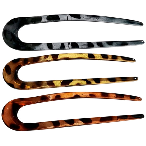 3pcs u forma cabello horquilla de estilo chino clips para el cabello para mujeres accesorio para el cabello