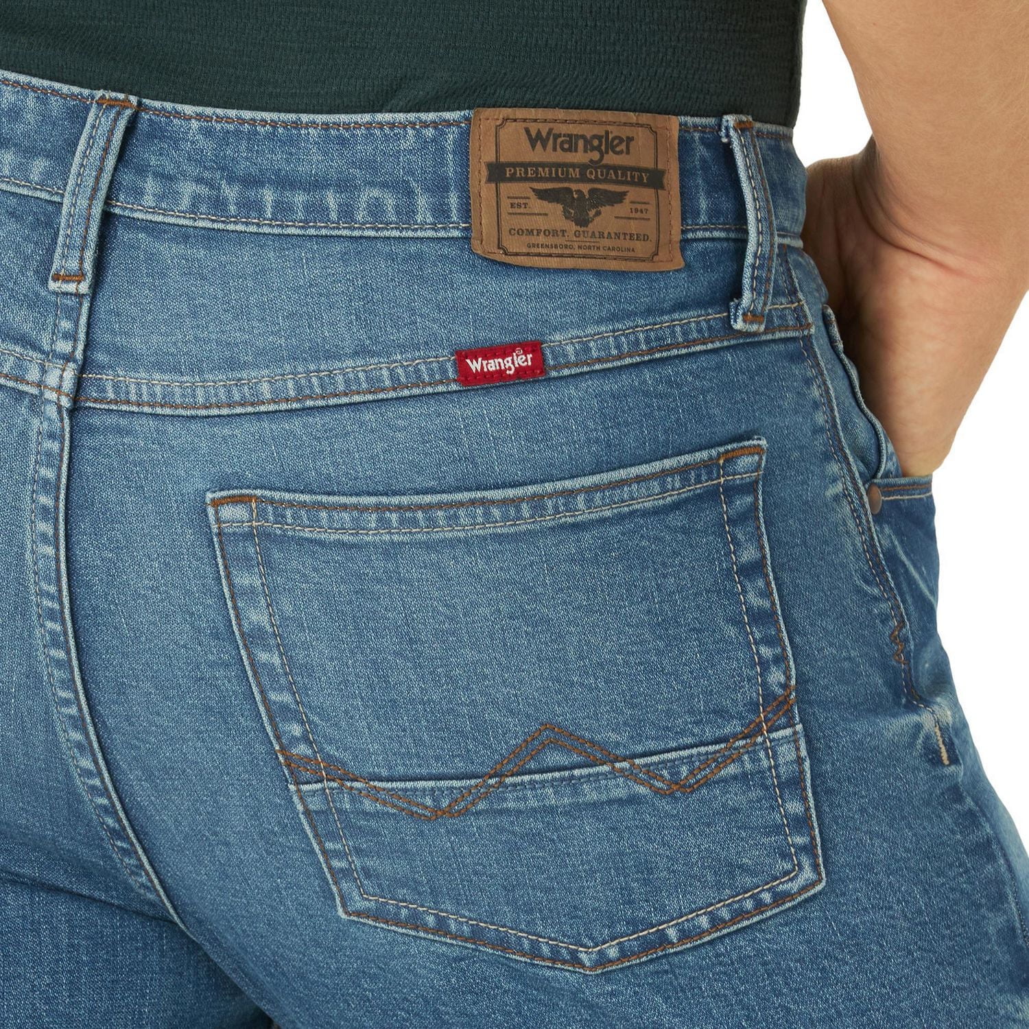 Wrangler Jean Droits et Étroits Pour Homme Coupe étroite