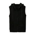 thumbnail image 2 of Men's Outerwear Vests Stylish Sleeveless Tops Slim Fit Jacket & Blouse with Hooded Design for Modern Casual Wear Men's Coats, 2 of 8