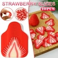 thumbnail image 1 of WREESH Plastic Red Strawberry Slice Lifelike Strawberry Slice False Fruit Decoration, 1 of 3