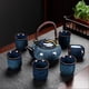 thumbnail image 5 of Japanese Style Ceramic Tea Set 7-Piece for Home Use Overhead Handle Teapot 6 Cups Set Cozy Home Tea Time, 5 of 5