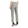 thumbnail image 2 of DKNY Womens Gray Belted Plaid Pants Size: 10, 2 of 4