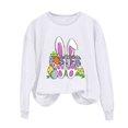 thumbnail image 2 of EGNMCR Easter T-Shirts à Imprimé pour Femmes T-Shirts Graphiques pour Femmes T-Shirts pour Femmes Col Rond Easter Haut à Manches Longues Imprimé Chandails T-Shirts pour Femmes, 2 of 5