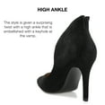 thumbnail image 3 of Journee Collection Womens Junniper Back Heel Zip High Stiletto Pointed Toe Pumps, 3 of 7