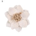 thumbnail image 2 of Gwong Decoración hogareña Arpillera artificial Flor Imitación multifuncional Ropa de imitación Rústico Bowknot Jute Faux decoración floral para árbol de Navidad Gwong 21071754, 2 of 6