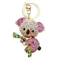 thumbnail image 2 of Naierhg Rhinestone Inlaid Koala Pendant Keychain Car Key Ring Holder Bag Charm, 2 of 8