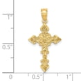 thumbnail image 3 of FB Jewels 14K Yellow Gold Crucifix with Fancy Edges Pendant, 3 of 4