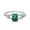 Green, variant on Moissanite Engagement Rings for Women 1ct Emerald Cut D Color VVS1 White/Green/Pink Diamond Rings Moissanite Wedding Bands with Certificate