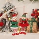 thumbnail image 3 of Colgante de muñeco de elfo y Ángel de Navidad, decoraciones para árbol de Navidad, regalo de Año Nuevo 2023, adornos de Navidad para el hogar, 2024, 3 of 5