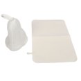 thumbnail image 1 of Almohadilla de fieltro para sauna gorro de sauna absorbente de agua blanco para baño, 1 of 8