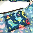 thumbnail image 5 of Wrapables Small Foldable Tote Nylon Reusable Grocery Bags, Dinosaurs, 5 of 5