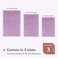 thumbnail image 6 of Chenille Bathroom Rugs Mat 24"x17", Non-Slip Bath Mat for Bathroom Floor & BathTub, Washable Soft Shower Shag Bath Rugs, Durable Fluffy Thick Water Absorbent Microfiber Shower Mat, Purple, 6 of 6