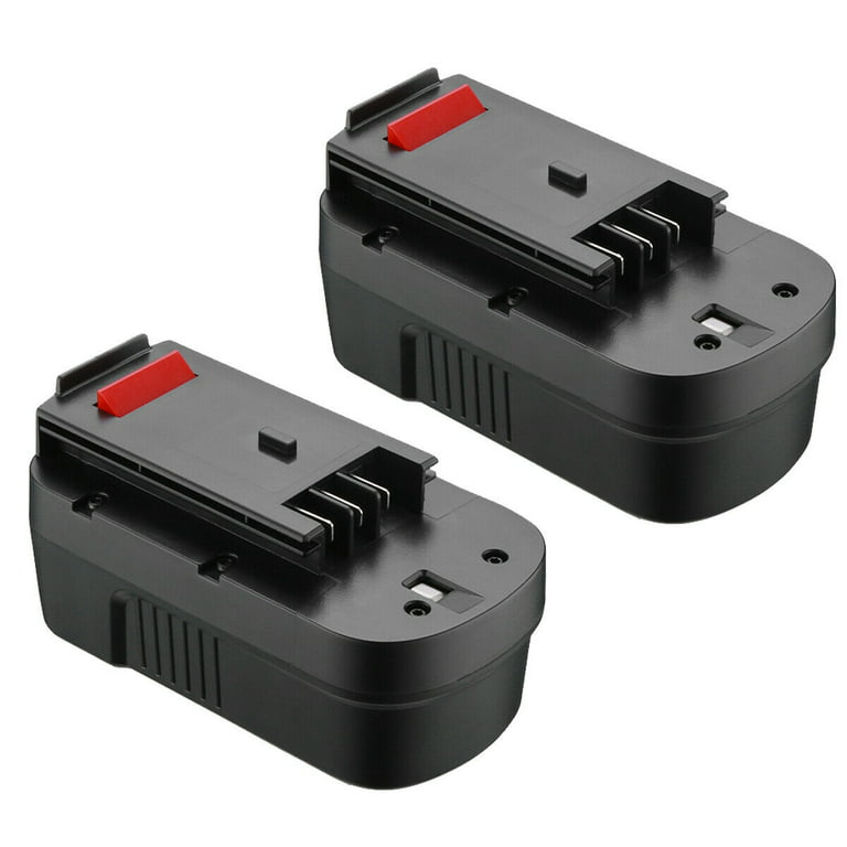Charger + 2-Pack 18V Ni-CD Battery 3.7Ah HPB18 for Black and Decker 18V  FS18FL FSB18 Firestorm 
