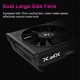 thumbnail image 3 of Tarjeta grafica para juegos de ordenador XFX RX 6500XT Black Wolf, memoria de 4GB/64bit/GDDR6, ventiladores de refrigeración duales de 10cm, plano posterior de Metal de tamaño completo XFX Tarjeta grafica, 3 of 6