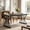 Black, variant on Fnova 70.86 Inch Farmhouse Dining Table, X-Shaped Metal Legs, Large Rectangular Kitchen Table for 6-8 People, Heavy Duty Dining Room Furniture