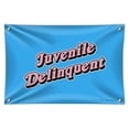 thumbnail image 1 of Juvenile Delinquent Funny Humor Home Business Office Sign, 1 of 4