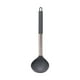 thumbnail image 2 of Cuchara sopera de plástico con mango de acero inoxidable | Cuchara para revolver de 31 cm de largo para cocinar | Utensilios de cocina negros, rojos y grises para sopa, salsa y arroz, 2 of 6