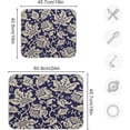 thumbnail image 3 of FREEAMG Dish Drying Mat Vintage Talavera Floral Absorbent Dry Mats for Dishes Draining Pad for Kitchen Countertop 18" x 24", 3 of 7